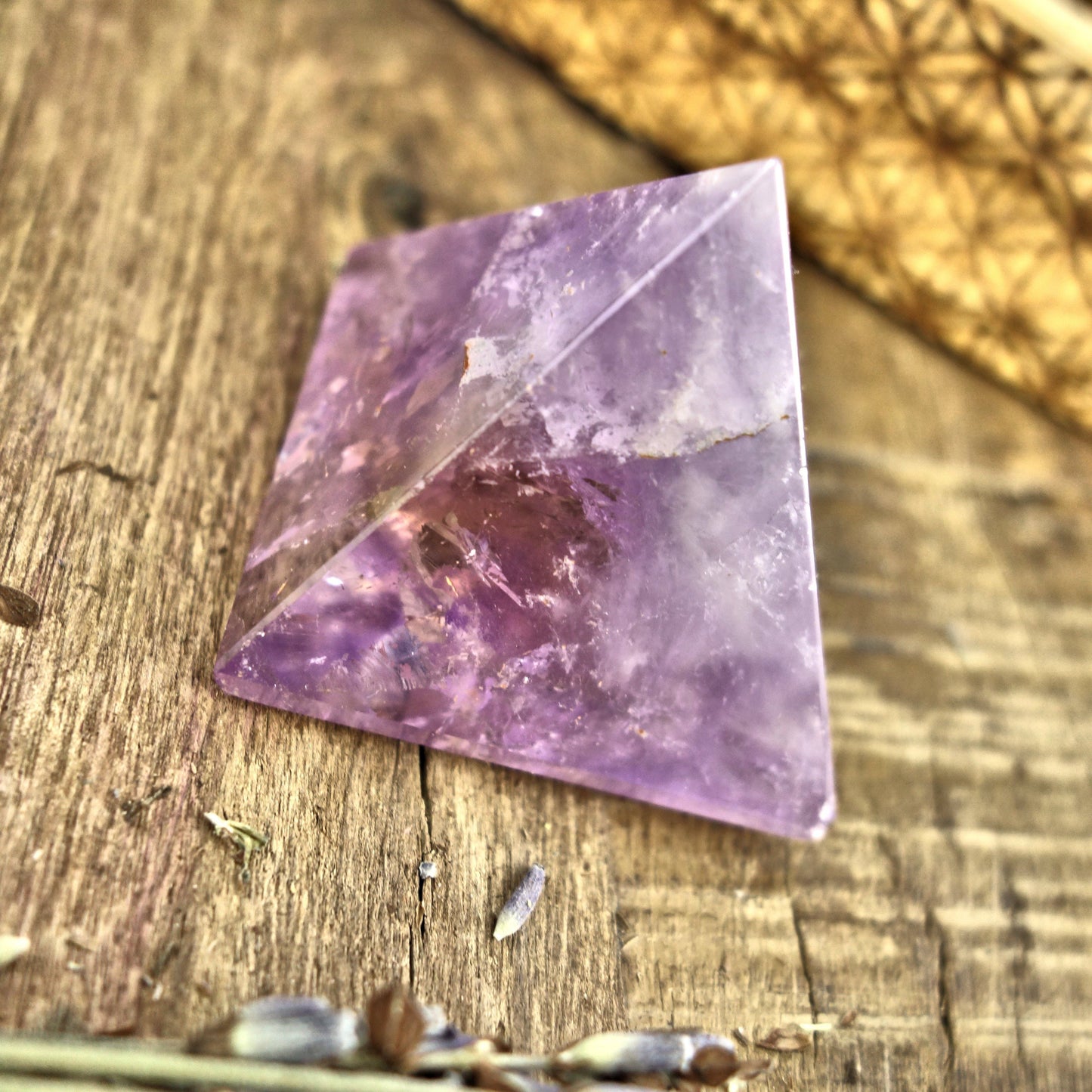 Brilliant Ametrine Pyramid Display Specimen From Brazil 2