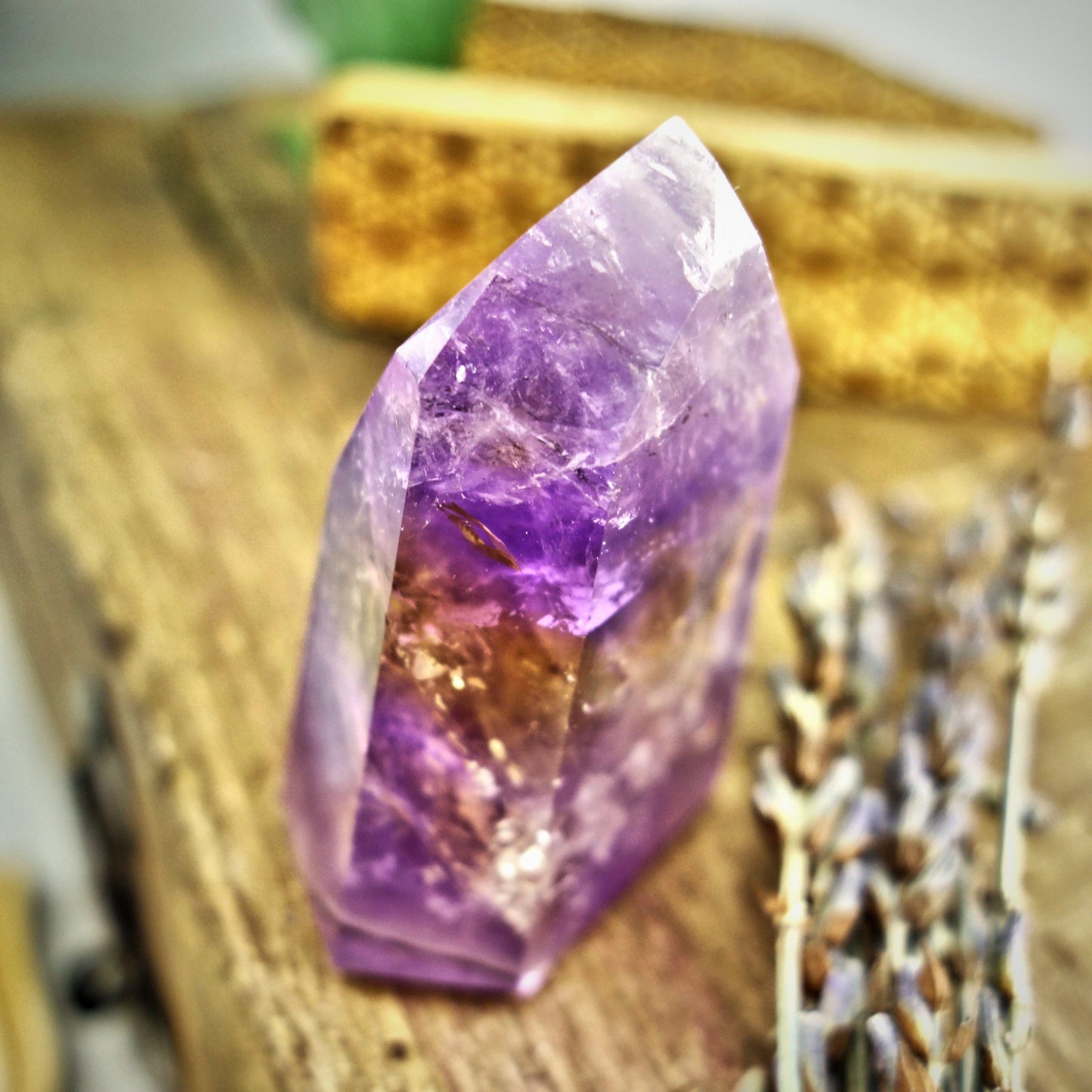 Brilliant Ametrine Generator Standing Display Specimen From Brazil 1