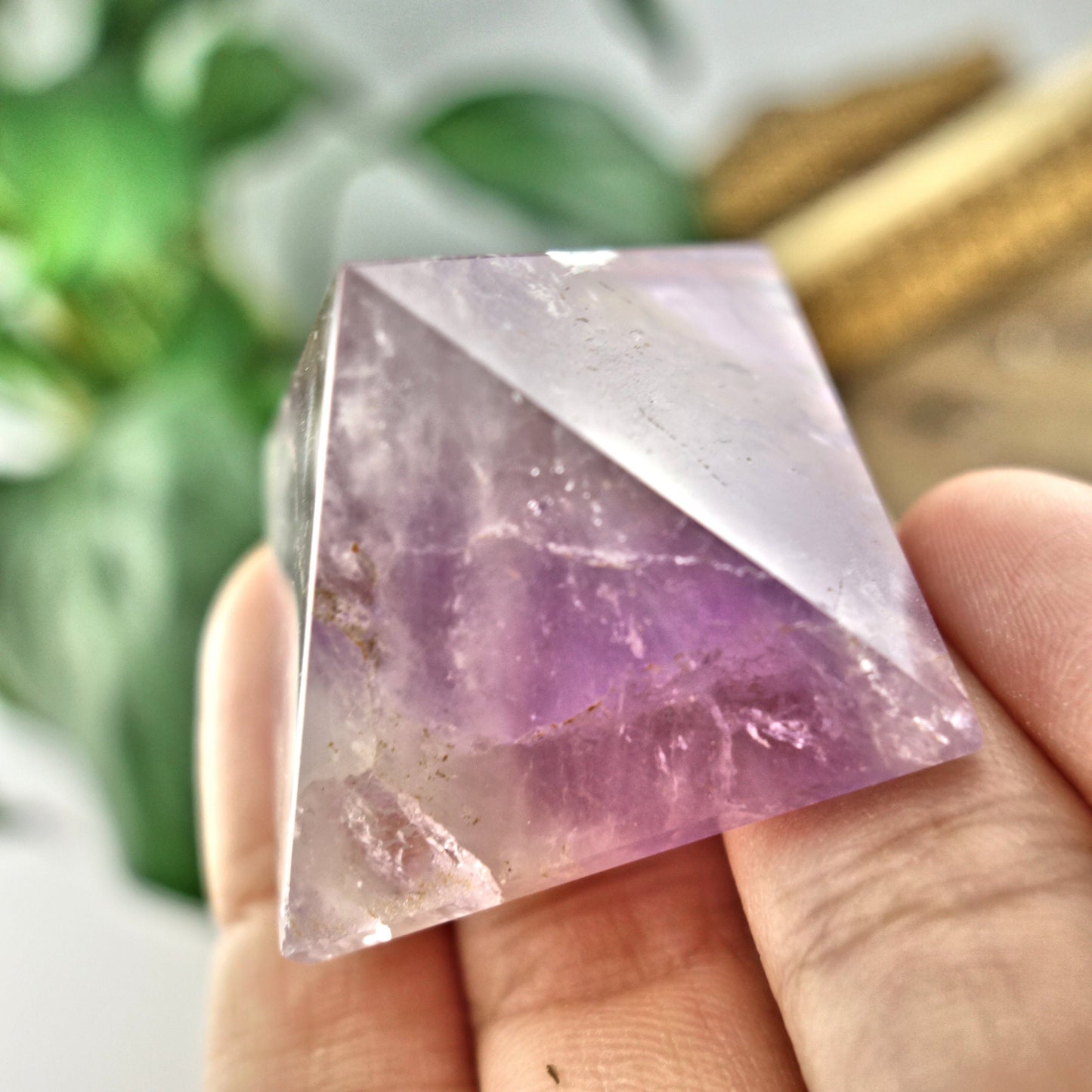 Brilliant Ametrine Pyramid Display Specimen From Brazil 3