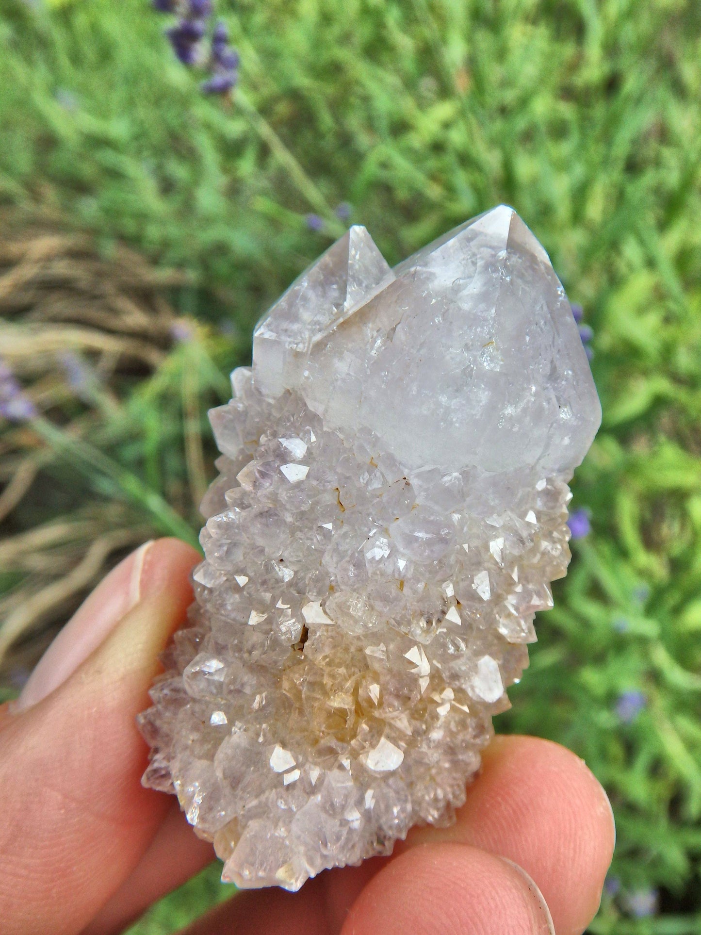 Cute Sparkly Ametrine Spirit Quartz Point Specimen3