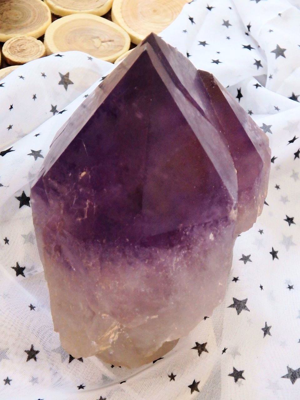 Breathtaking Large Unpolished Ametrine Standing Elestial From Bolivia