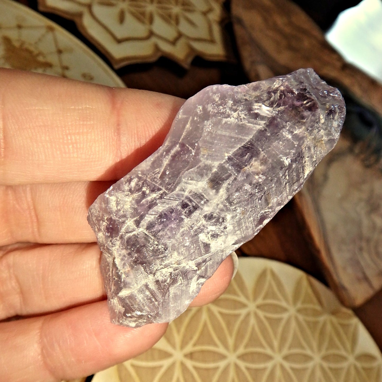 Reiki Healers Auralite-23 Handheld Point From Canada 3 - Earth Family Crystals
