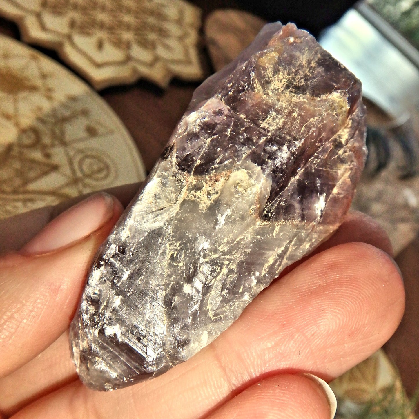 Reiki Healers Auralite-23 Handheld Point From Canada 1 - Earth Family Crystals
