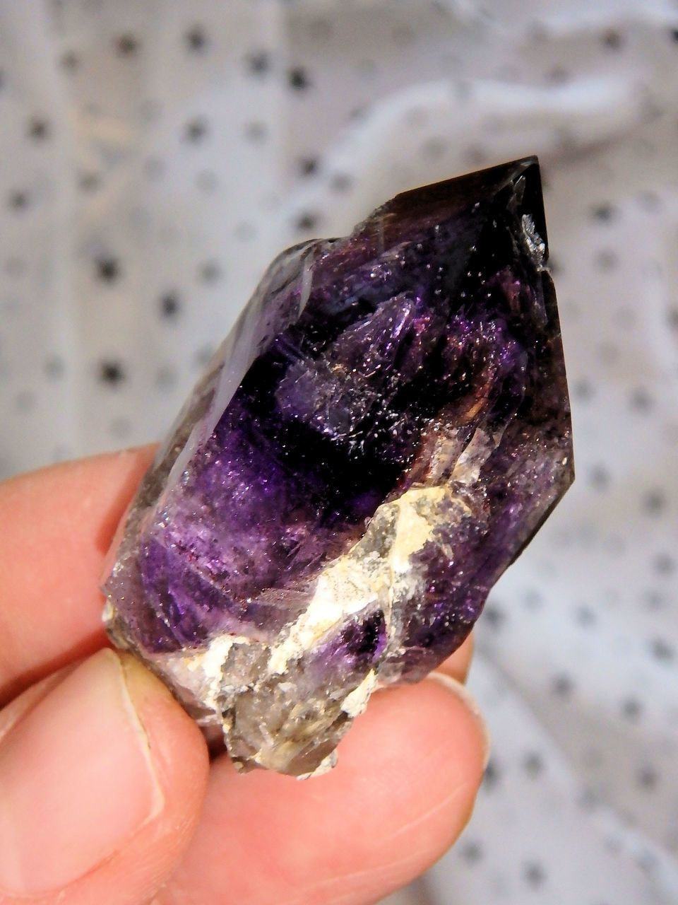 Amazing Deep Purple Brandberg Amethyst Natural Point