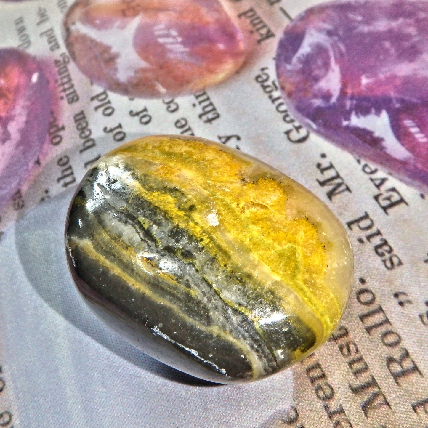 Golden Bumble Bee Jasper Polished Specimen 9 Default Title - Earth Family Crystals