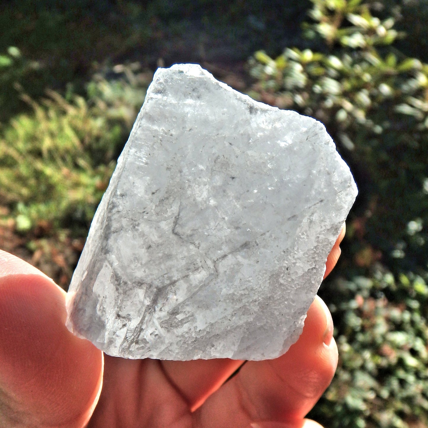 High Shine Natural Ohio Chunk Celestite Pocket Stone