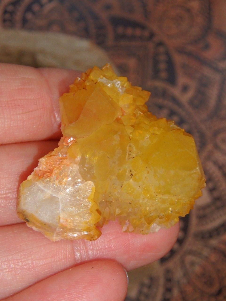 Natural Golden Citrine Spirit Quartz Cluster Specimen~ - Earth Family Crystals