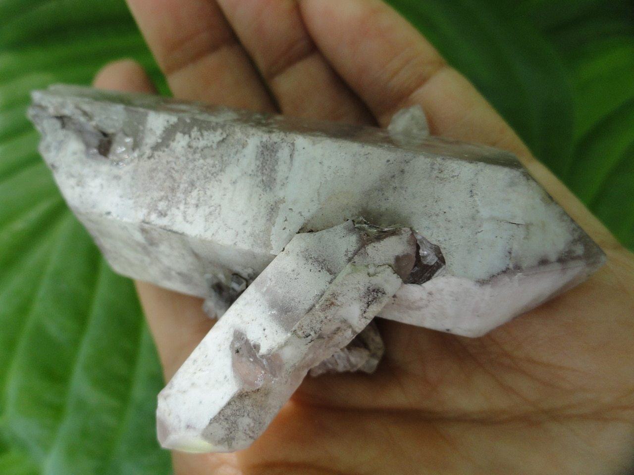 Double Terminated LITHIUM QUARTZ With Mini Crystals Intergrown~ Relieves Depression,Stress & Tension*