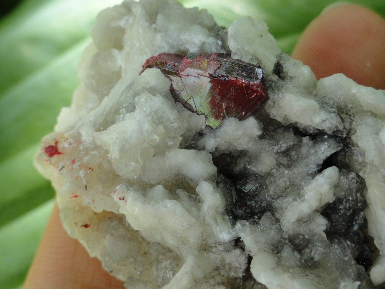 CINNABAR With Record Keepers on Quartz Matrix~ Stone of Manifestation, Wealth Creation,Awakening Mystic Vision*