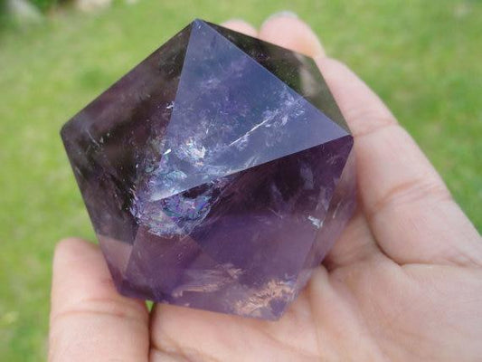 AMETHYST ICOSOHEDRON Sacred Geometry Shape