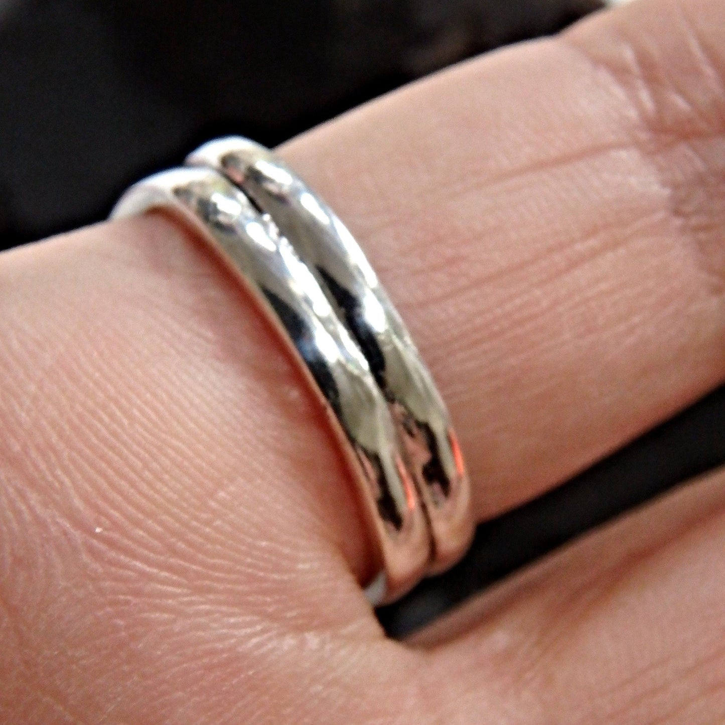 Elegant Deep Blue Labradorite Gemstone Ring in Sterling Silver (Size 9)
