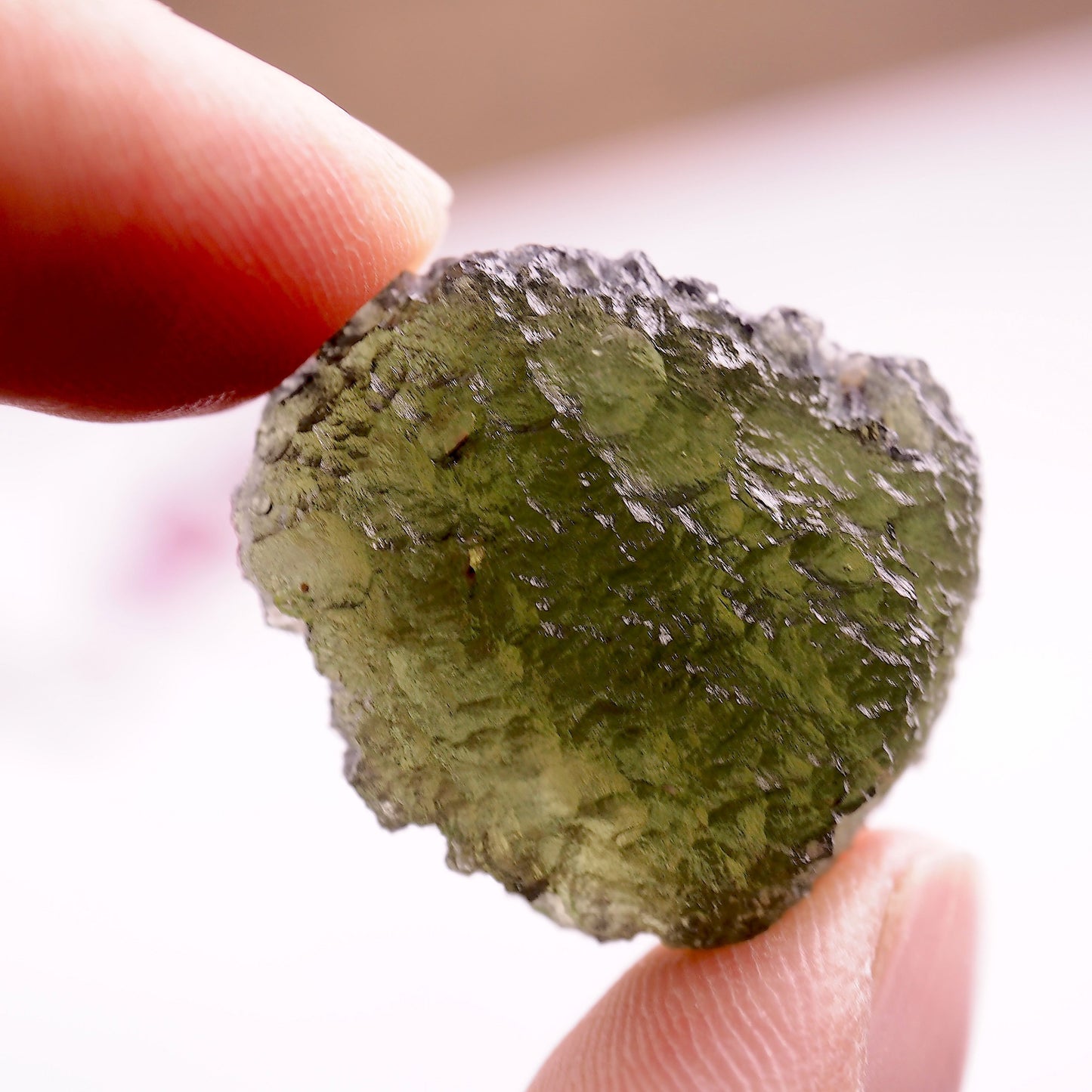 High Grade Genuine Moldavite Free Form Collectors Specimen From Czech Republic #2