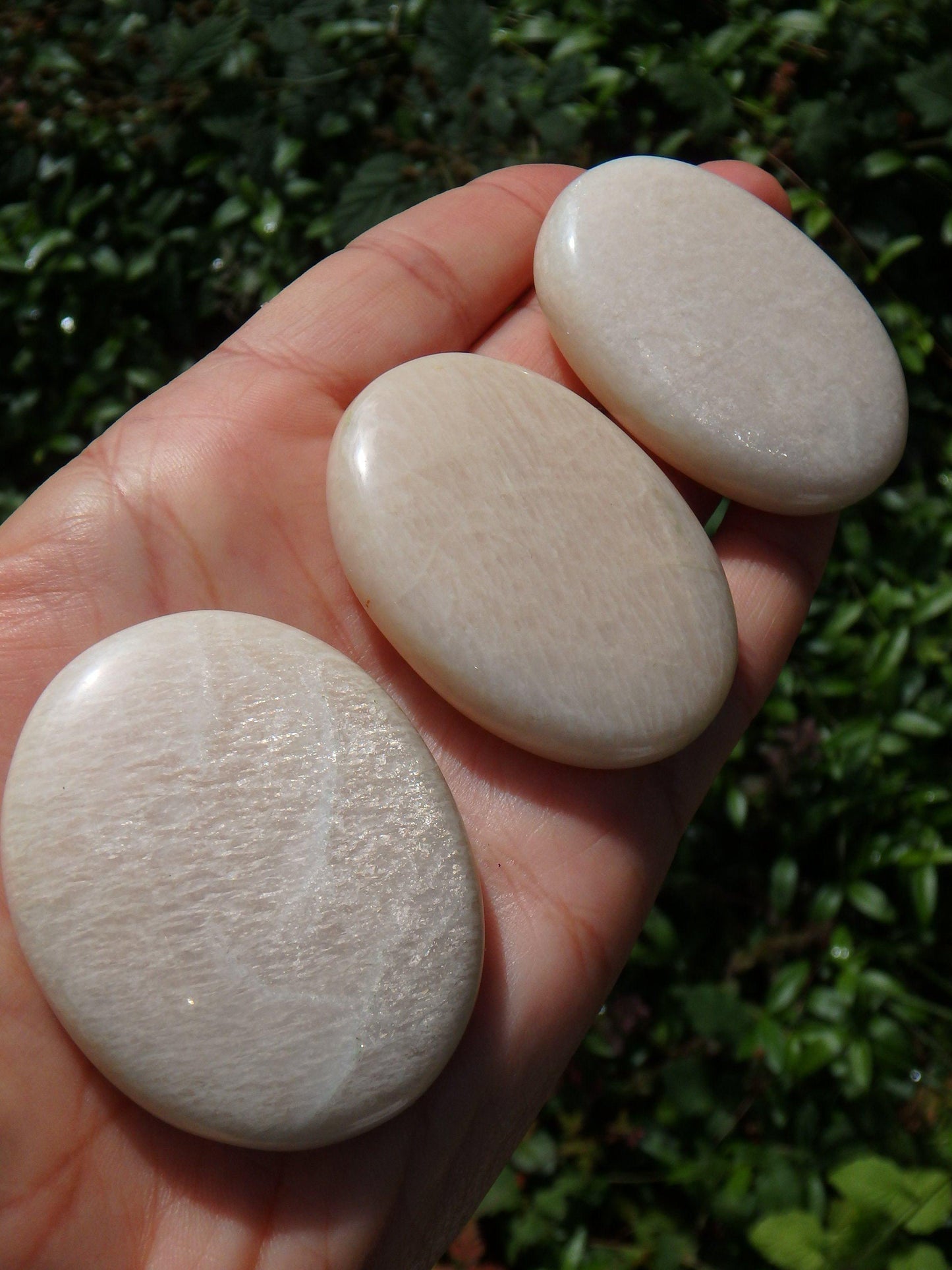 Creamy Beige Moonstone Polished Pocket Stone (1)