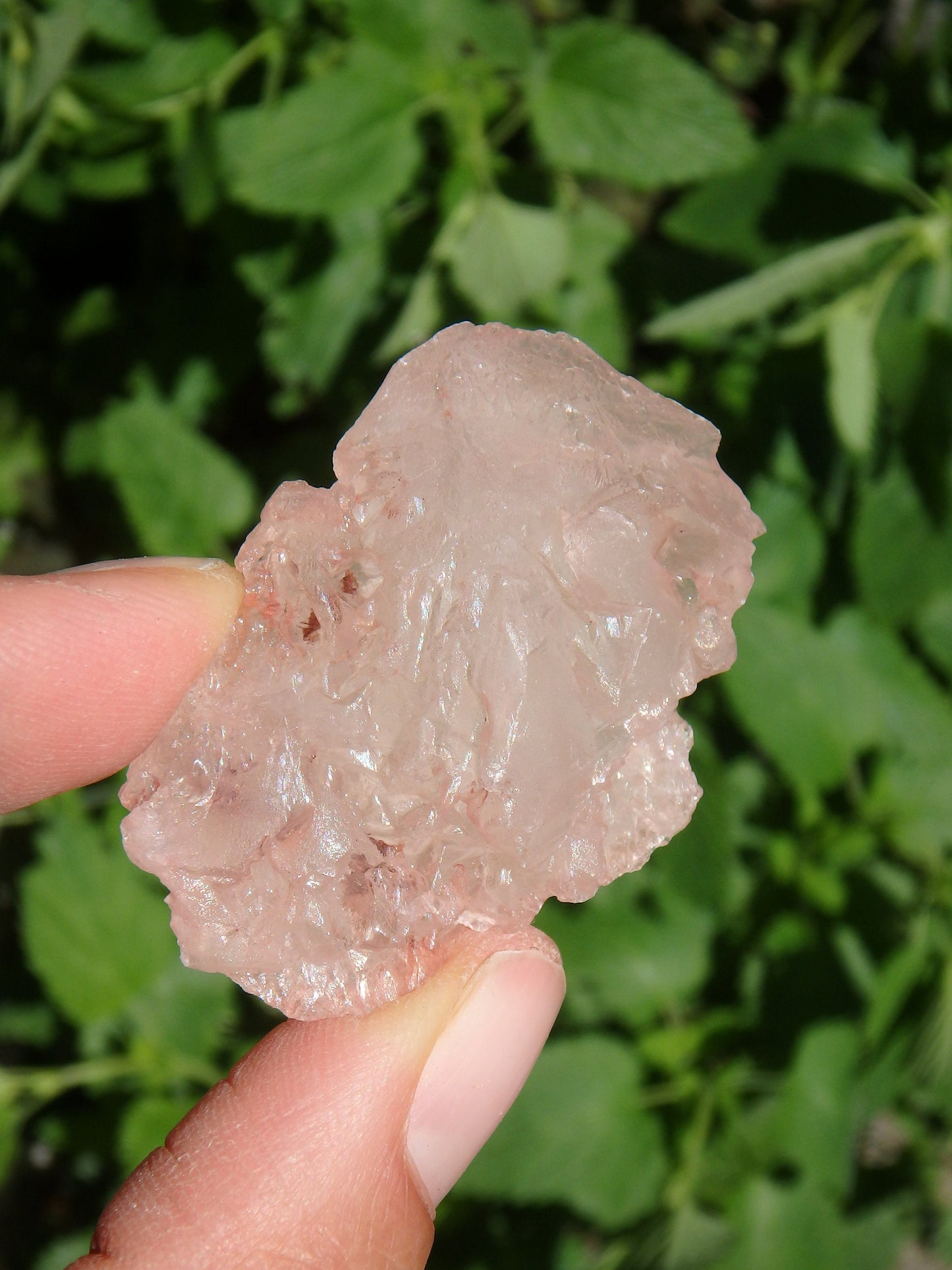 Brilliant Pink Nirvana Ice Quartz Natural Pocket Stone