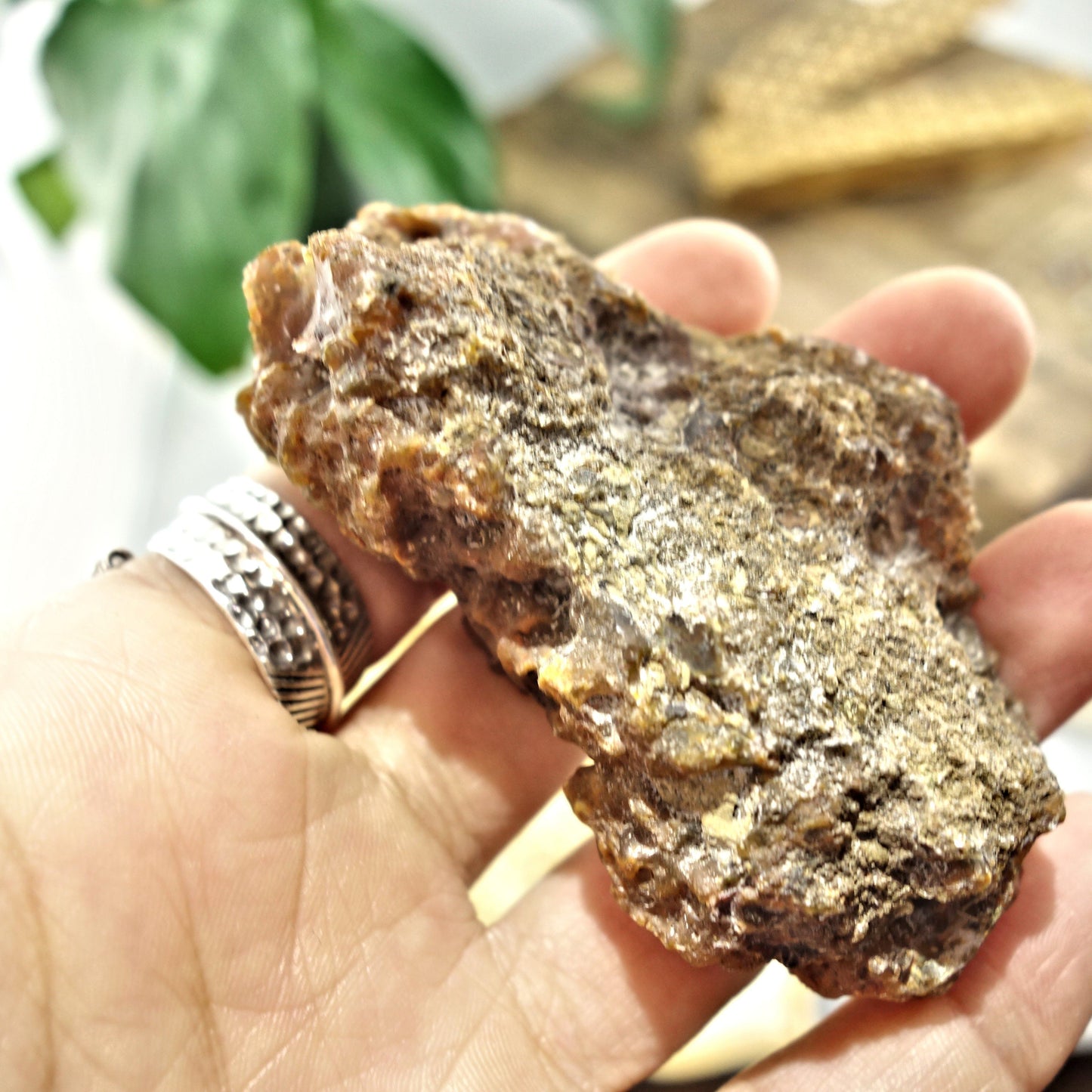 Deep Orange Condor Agate Partially Polished Specimen