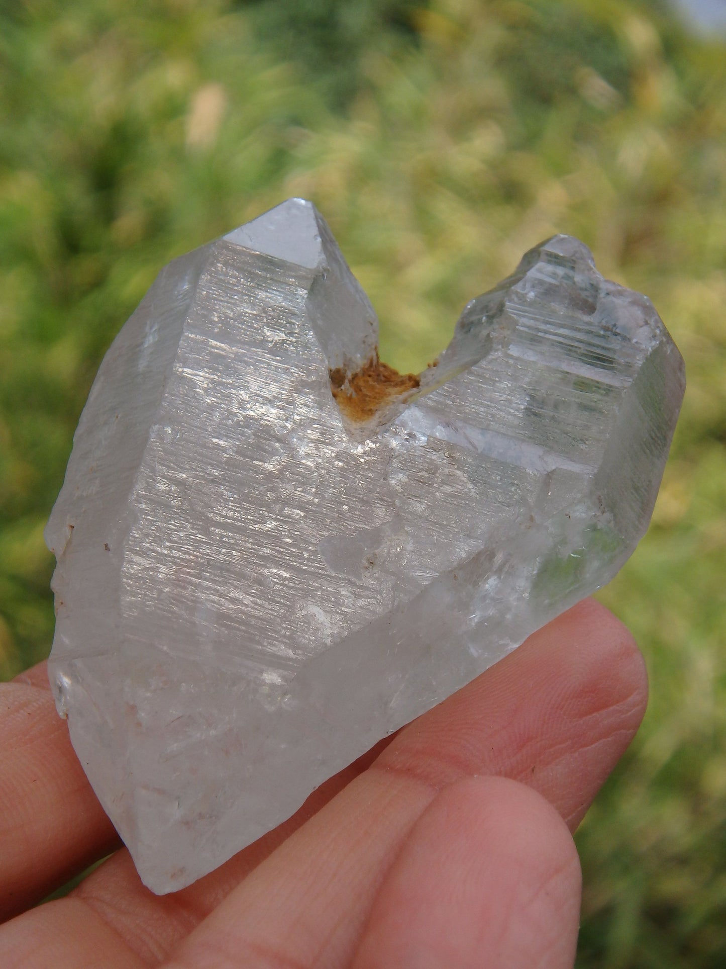 Natural Heart Shape Tibetan Quartz Dt Specimen - Earth Family Crystals