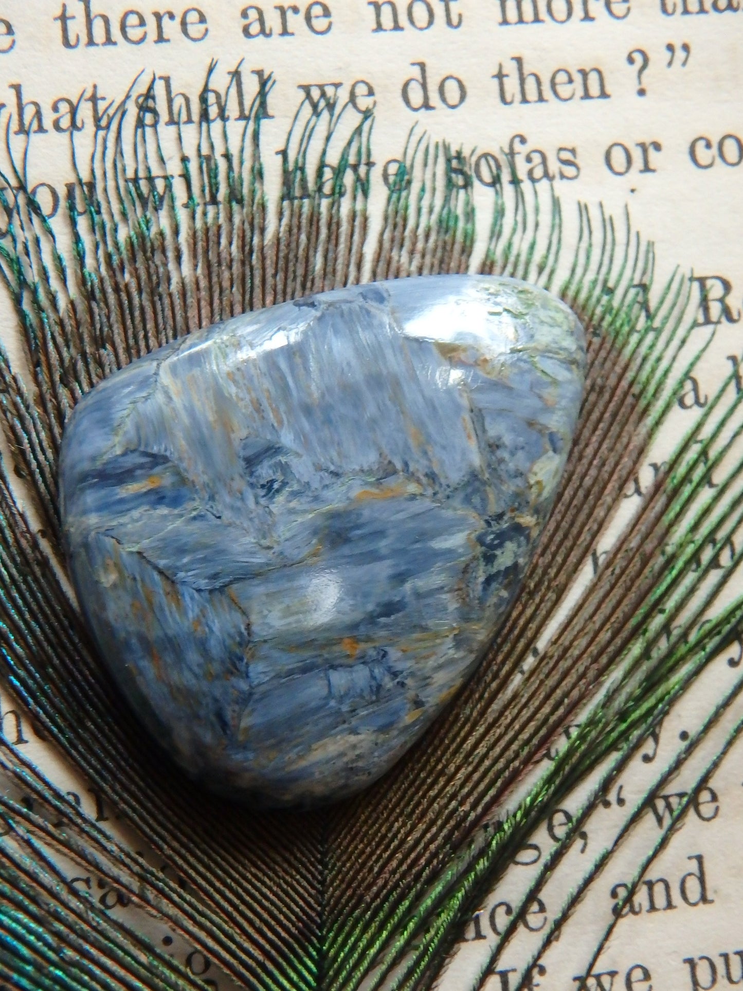 Silky Blue Color Pietersite Cabochon-Ideal For Jewellery Making 2 - Metiz Tier Price