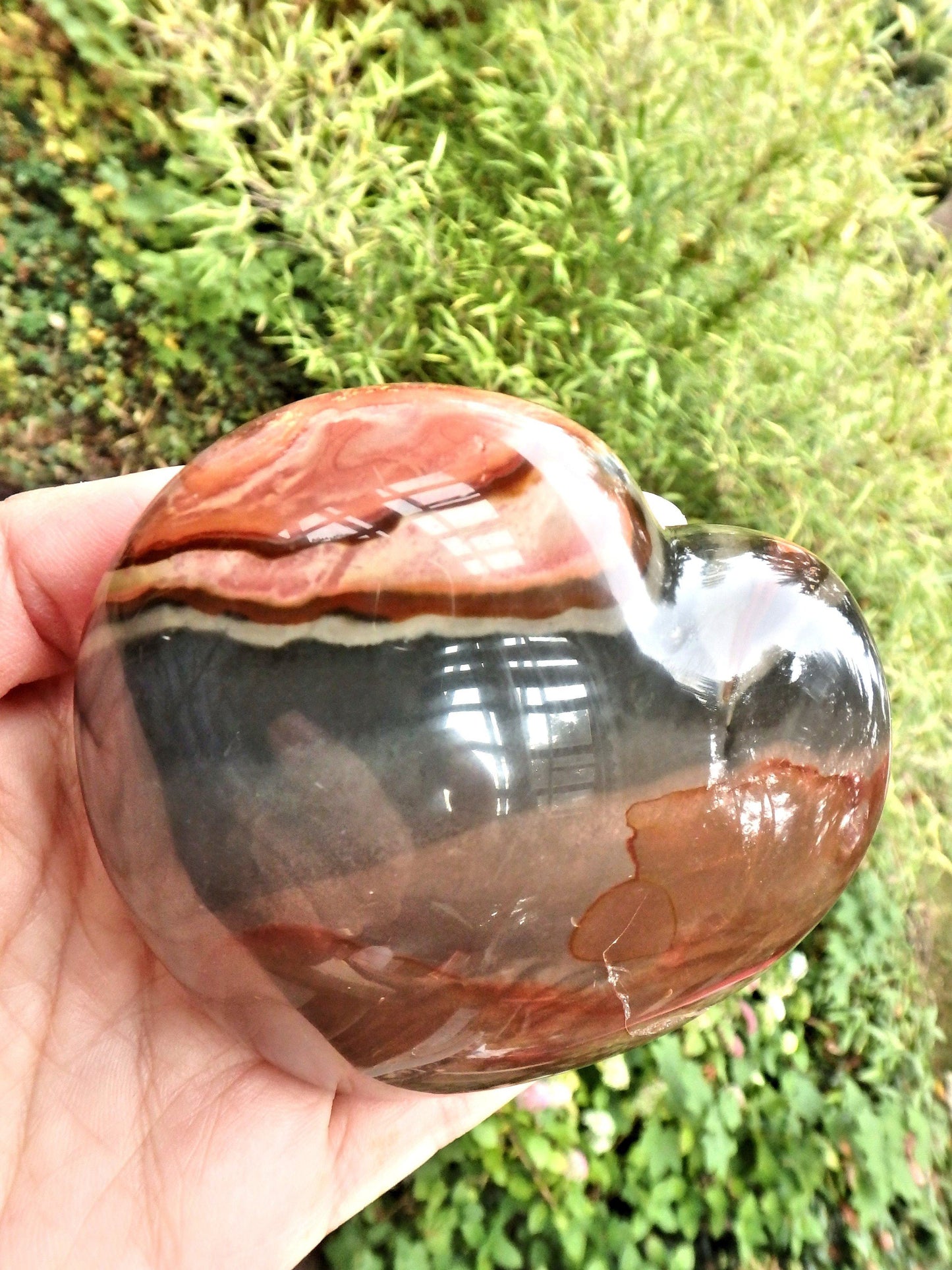 Deep Splashes of Color Polychrome Jasper Love Heart1