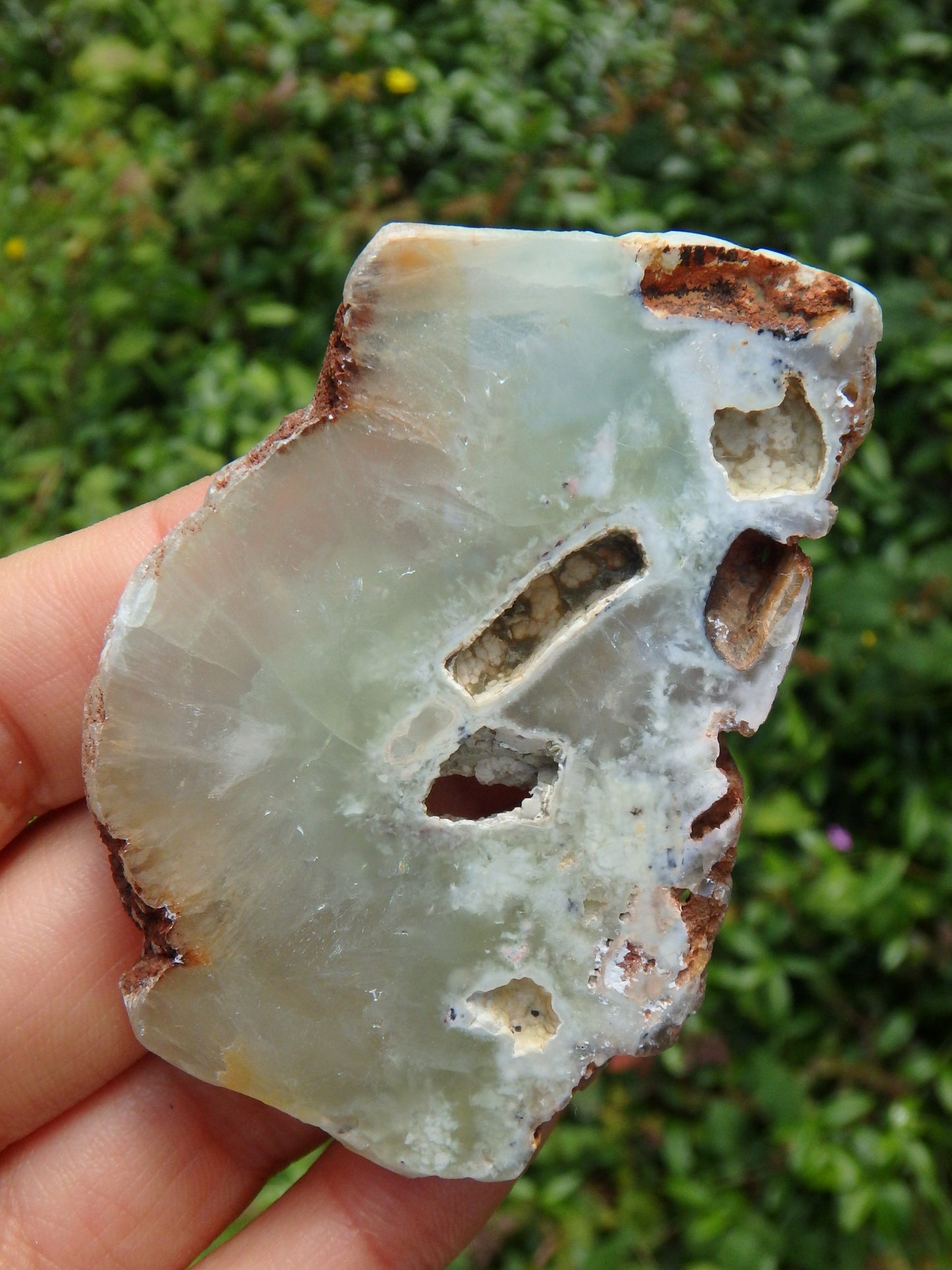 Spring Green Australian Prehnite With Caves - Metiz Tier Price