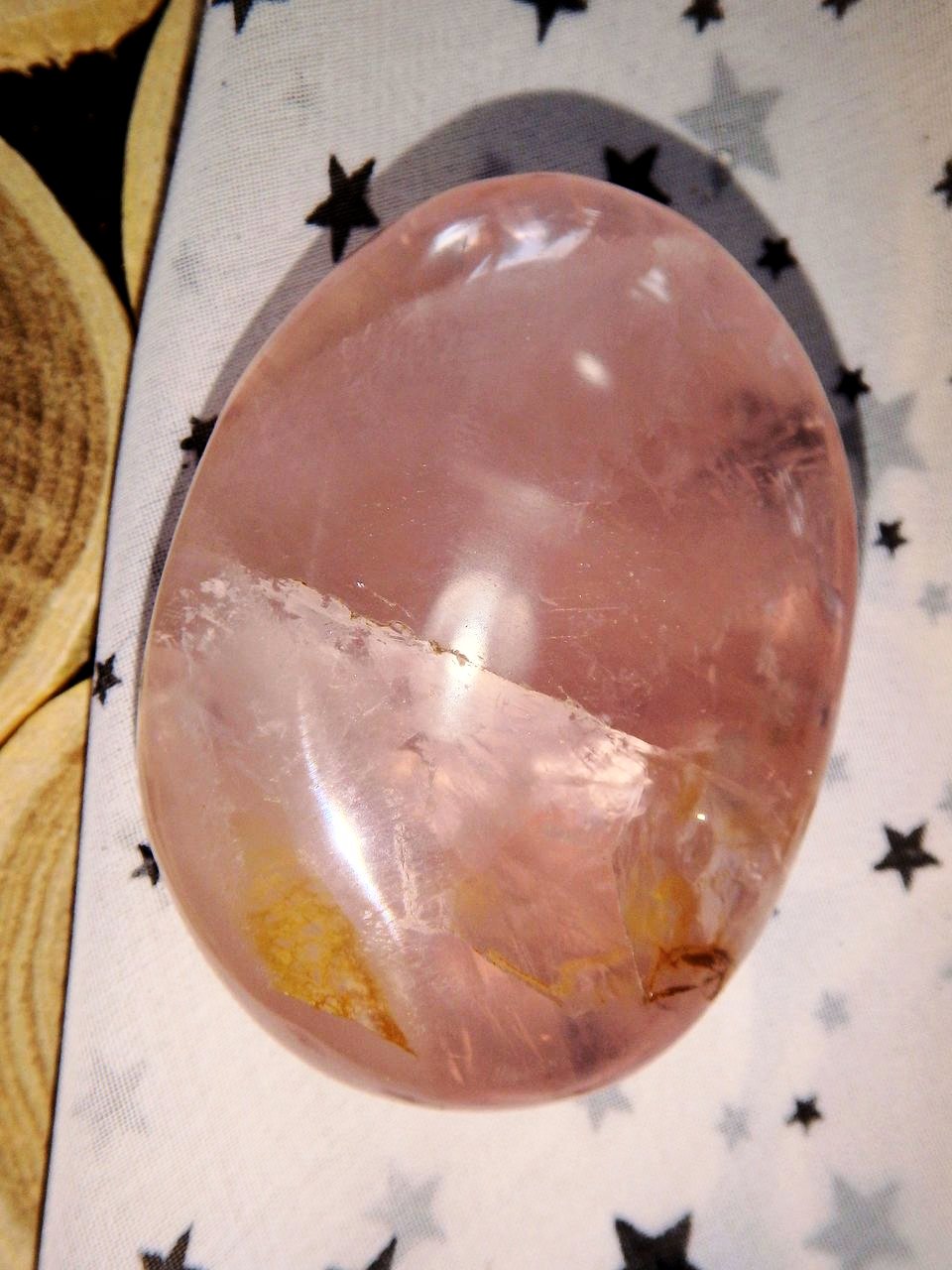 Heart Chakra Healing Sweet Pink Rose Quartz Palm Stone 3 - Earth Family Crystals