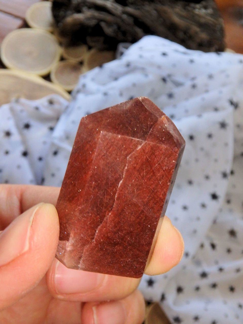 Dense Red Rutilated Quartz Threads Quartz Small Tower *REDUCED