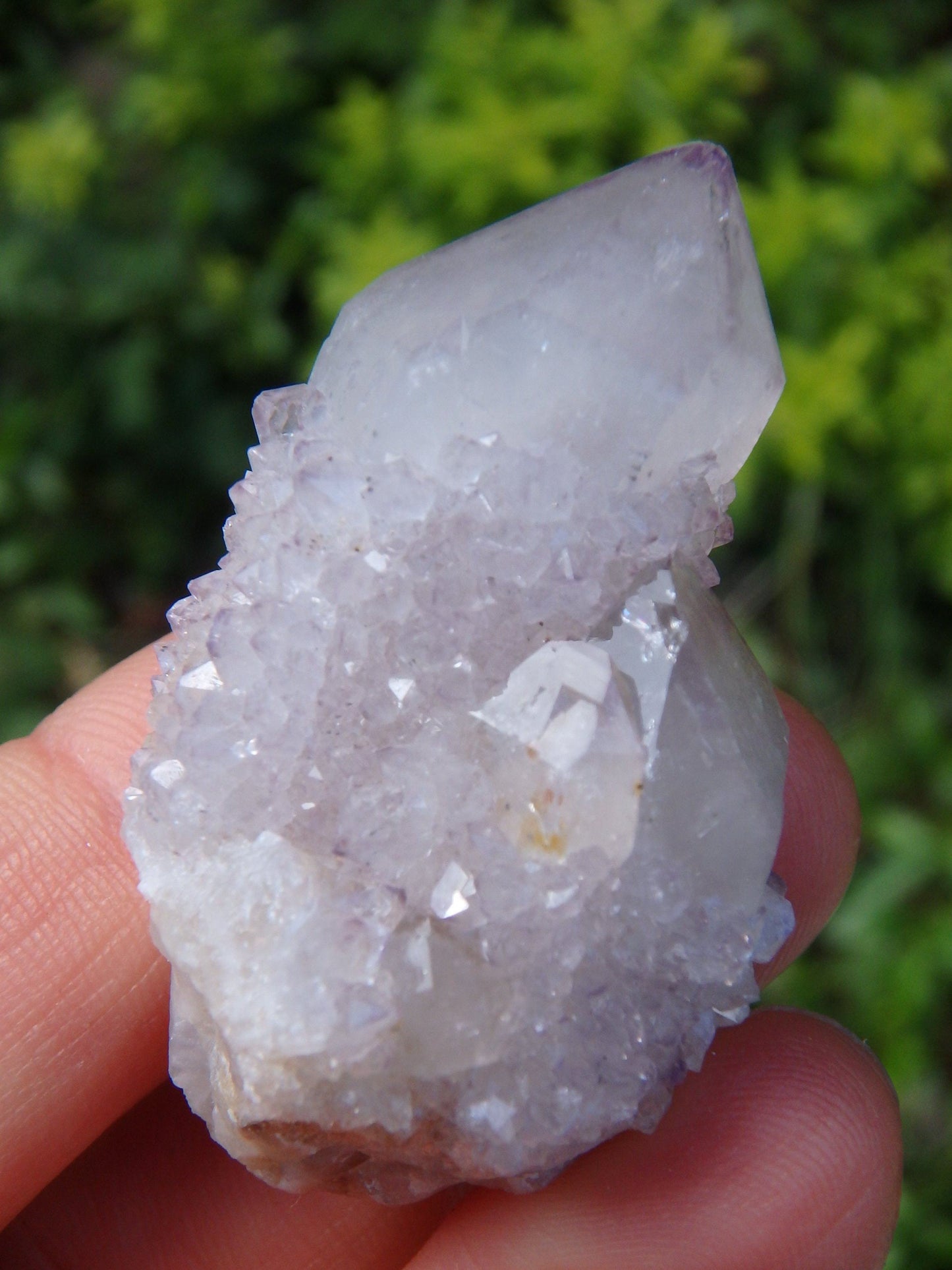 Cute Light Purple Spirit Quartz Cluster From South Africa