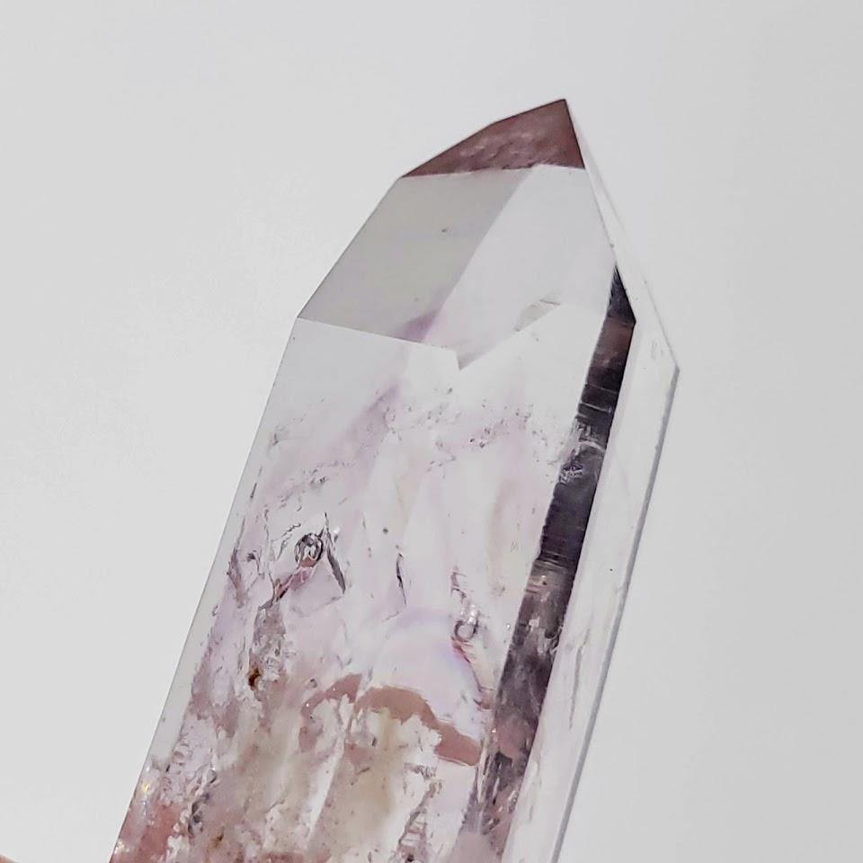 2 Moving Rare Enhydro Water Bubbles~ Brandberg Quartz Point With Light Purple Natural Tint from Namibia