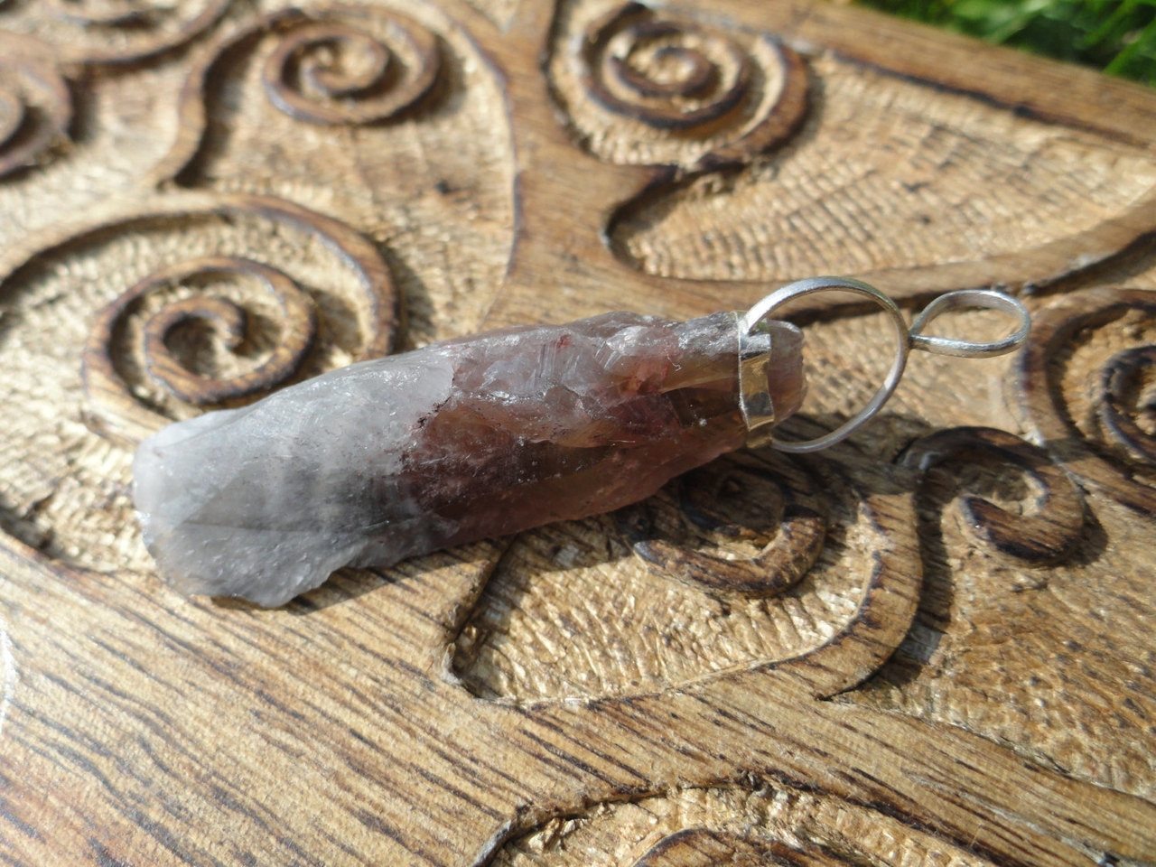High Vibration SUPER 7 PENDANT (Includes Free Silver Chain) - Earth Family Crystals