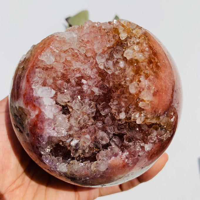  Amazing High Grade XXL Pink Amethyst Druzy Geode Sphere~ Locality Patagonia