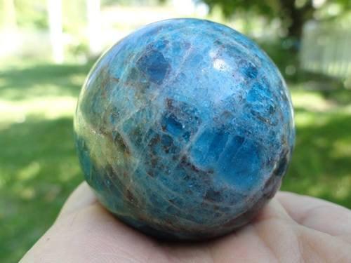  Blue Apatite Sphere