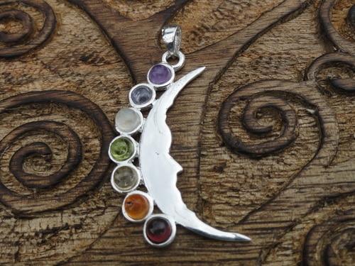 Half Moon Pendant - Earth Family Crystals