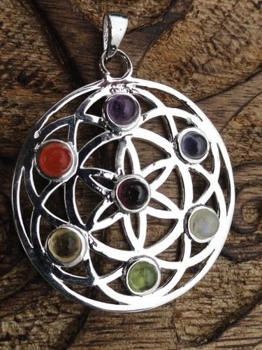 Mandala Pendant - Earth Family Crystals