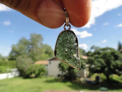 Moldavite pendant - Earth Family Crystals