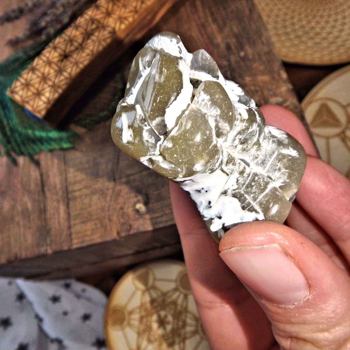  Alligator Agate Free Form With Natural Hole