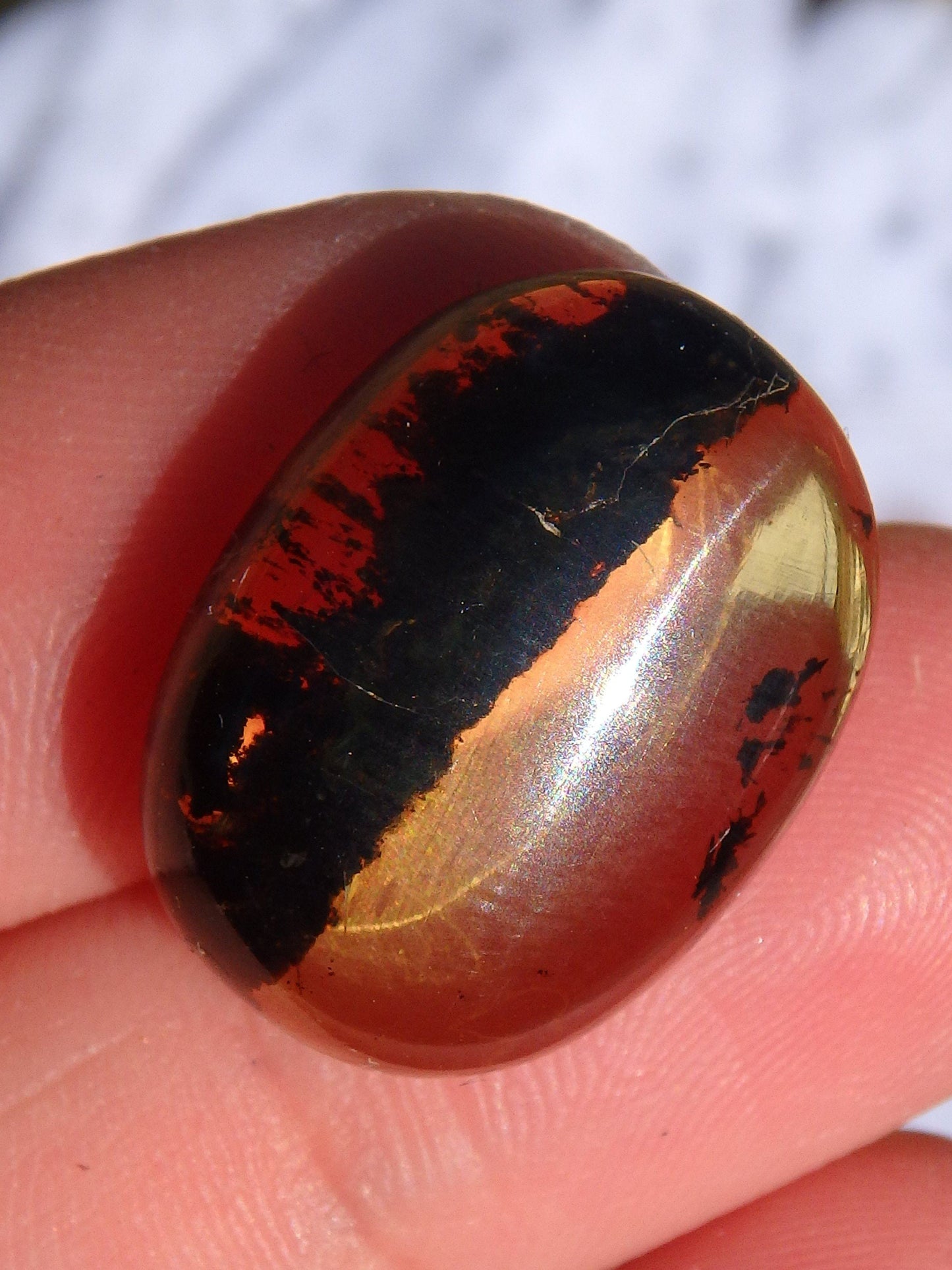  Beautiful Golden Amber Cabochon From Mexico~Ideal For Jewellery Making 6