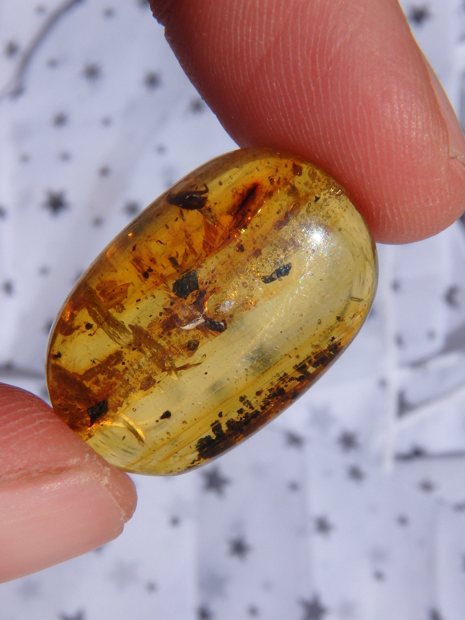  Beautiful Golden Amber Cabochon From Mexico~Ideal For Jewellery Making 1