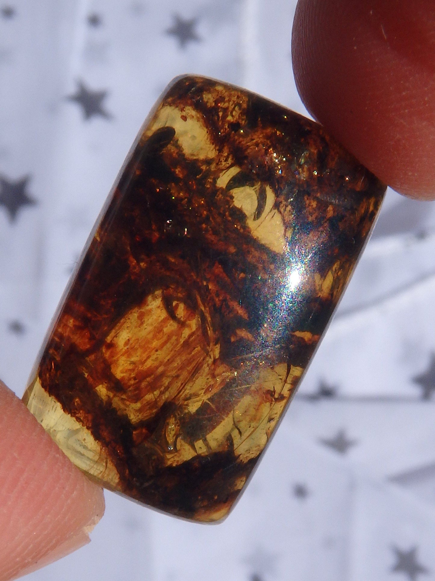  Beautiful Golden Amber Cabochon From Mexico~Ideal For Jewellery Making 4