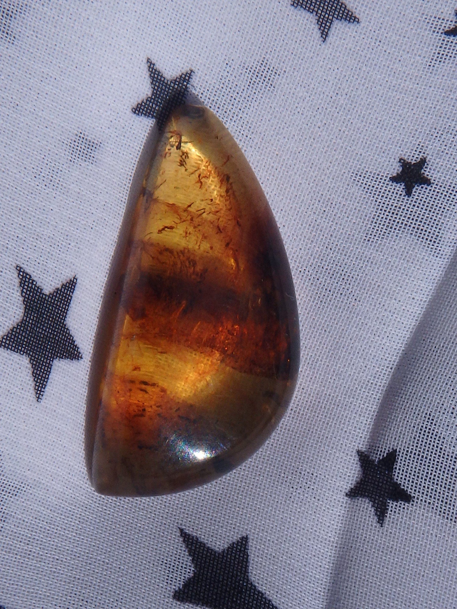  Beautiful Golden Amber Cabochon From Mexico~Ideal For Jewellery Making 3