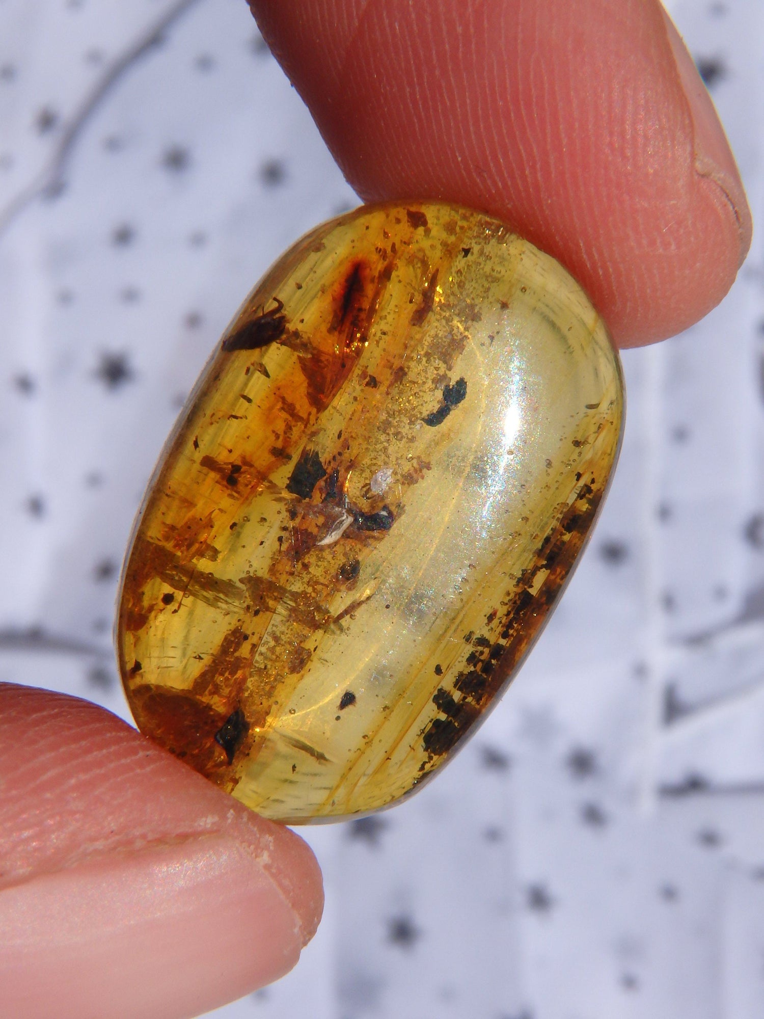  Beautiful Golden Amber Cabochon From Mexico~Ideal For Jewellery Making 1