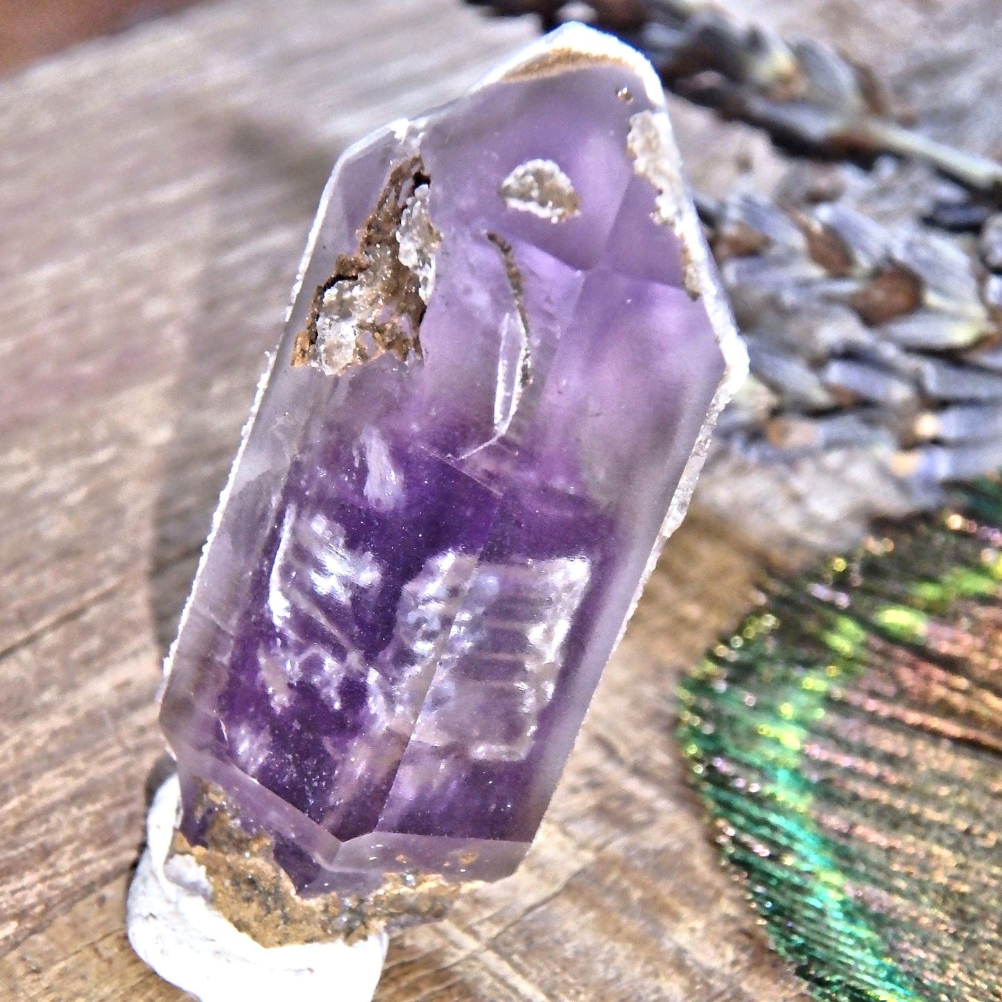  Beautiful Druzy Crusted Brandberg Amethyst Collectors Point From Namibia
