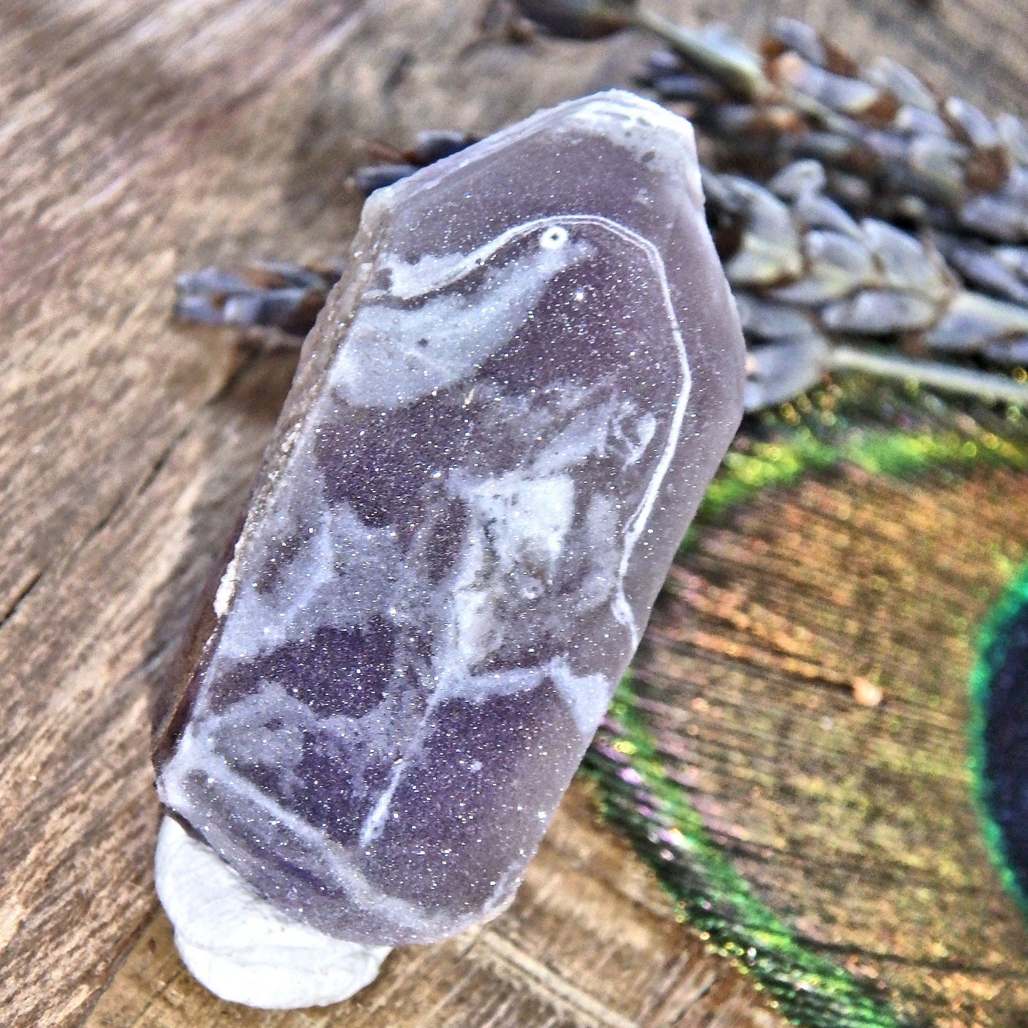  Beautiful Druzy Crusted Brandberg Amethyst Collectors Point From Namibia