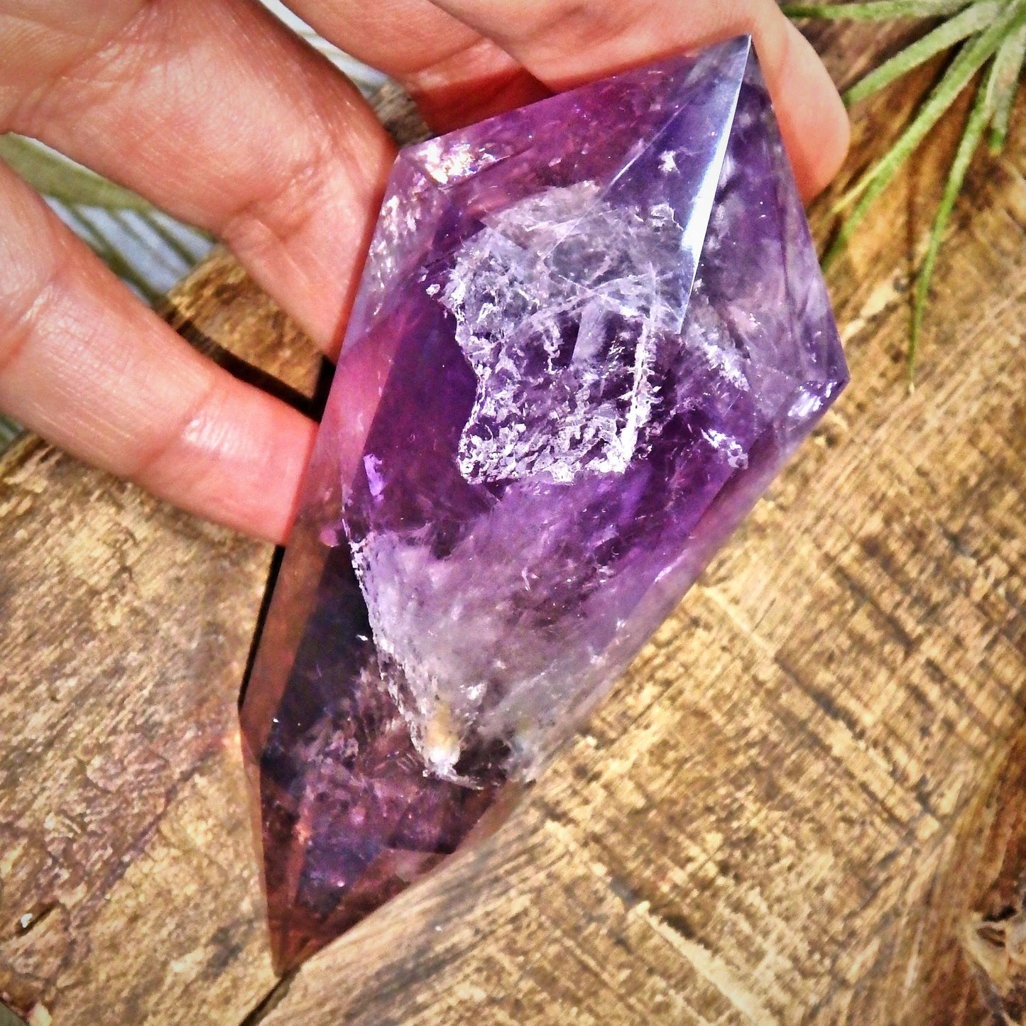 Gorgeous Purple Amethyst Vogel Carving From Brazil - Earth Family Crystals
