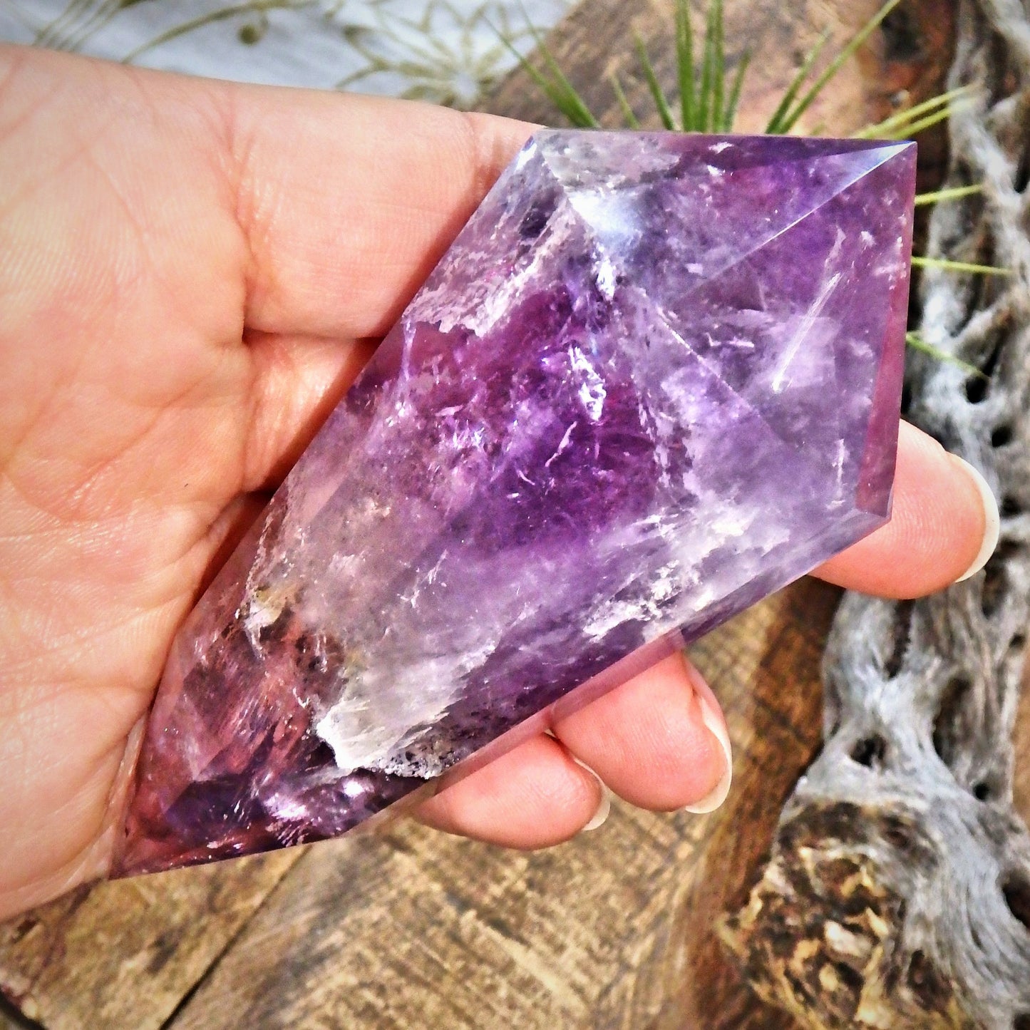 Gorgeous Purple Amethyst Vogel Carving From Brazil - Earth Family Crystals