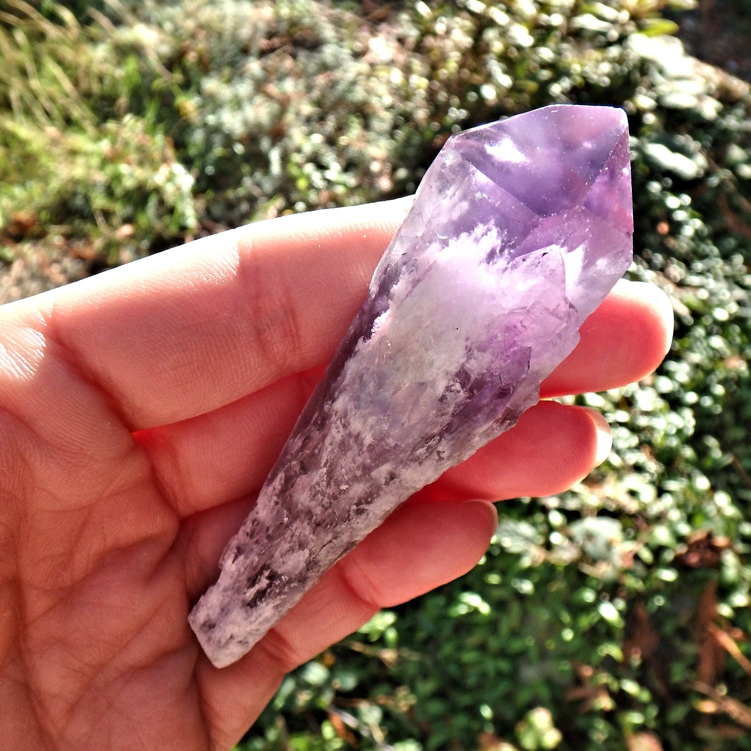 New Find~Gorgeous Amethyst Elestial Phantom Quartz Point From Bahia, Brazil 1 - Earth Family Crystals