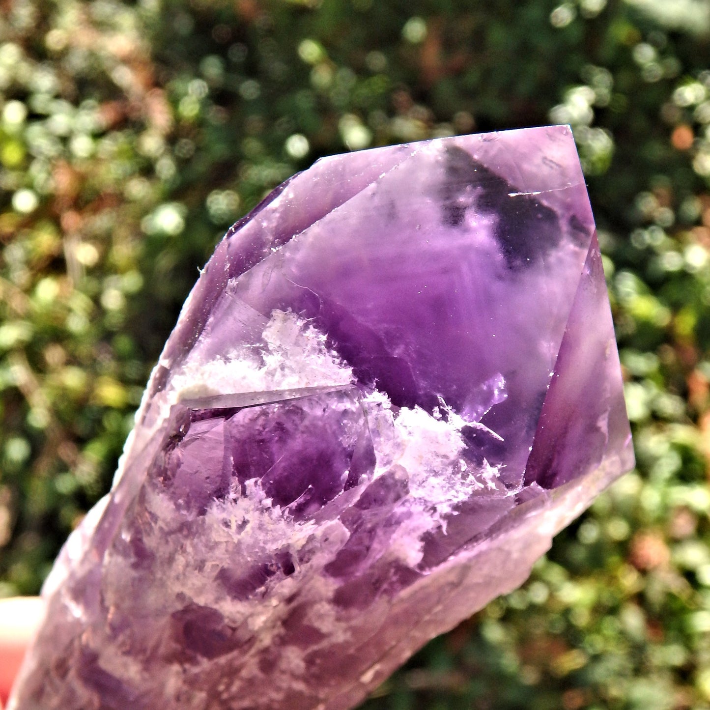 New Find~Long & Exquisite Large Amethyst Elestial Phantom Quartz Point From Bahia, Brazil 1 - Earth Family Crystals