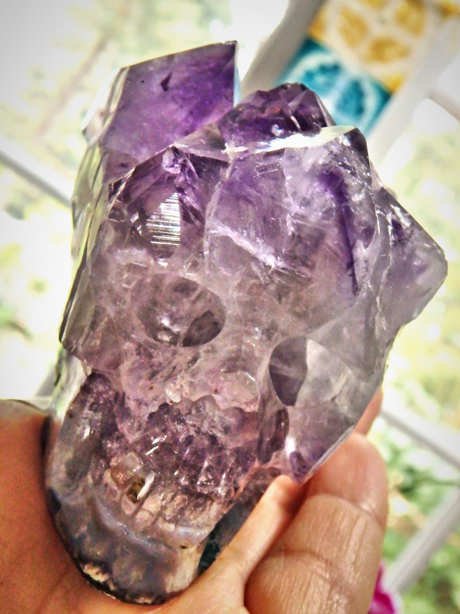  Breathtaking Amethyst Skull Carving With Personality