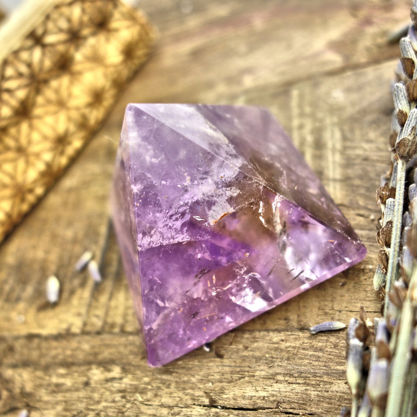  Brilliant Ametrine Pyramid Display Specimen From Brazil 2