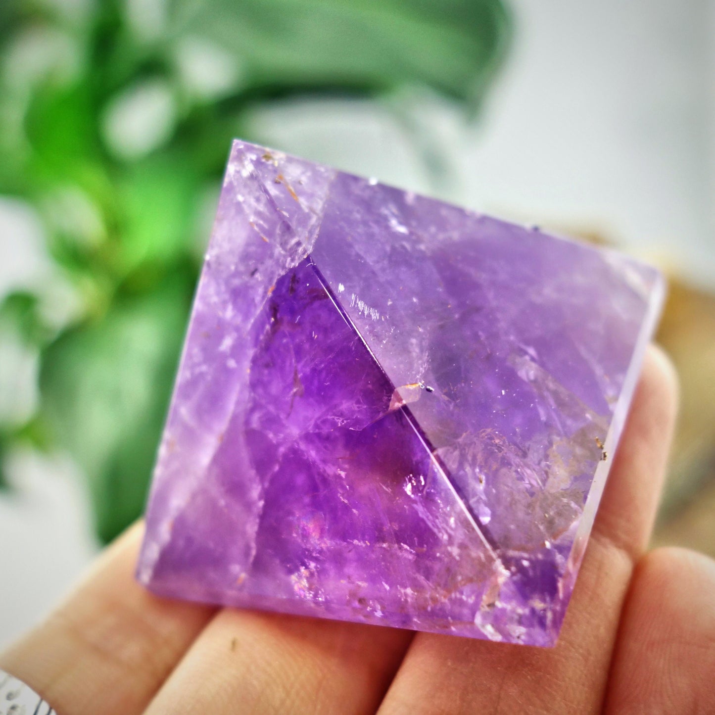  Brilliant Ametrine Pyramid Display Specimen From Brazil 1