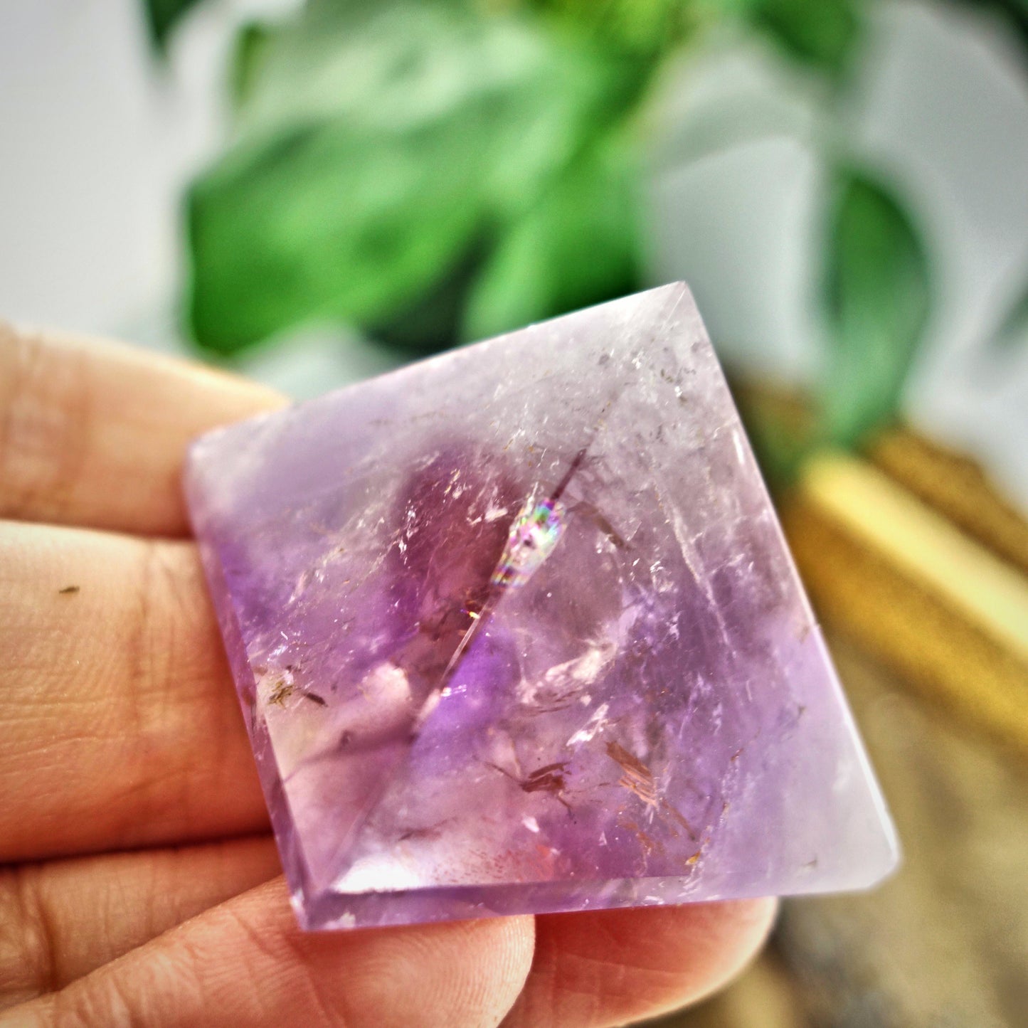  Brilliant Ametrine Pyramid Display Specimen From Brazil 3