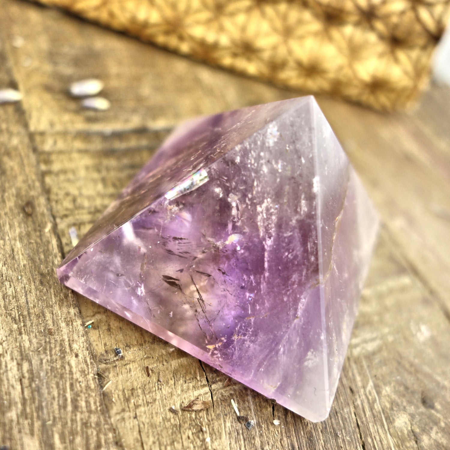  Brilliant Ametrine Pyramid Display Specimen From Brazil 3